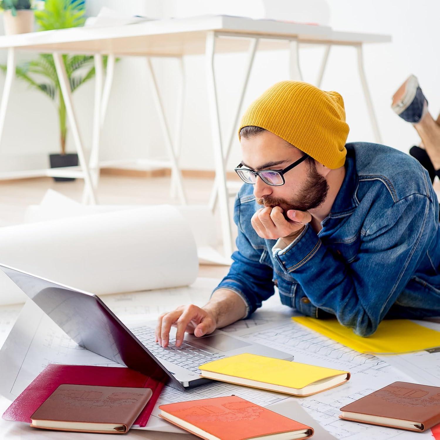 Cuadernos A6 TaoBary 12 Pcs PU Cuero Coloridos 128 Páginas