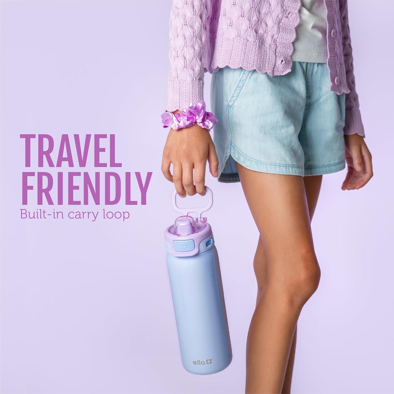 Botella de Agua Ello Kids Pop & Fill 532ml Acero Inoxidable