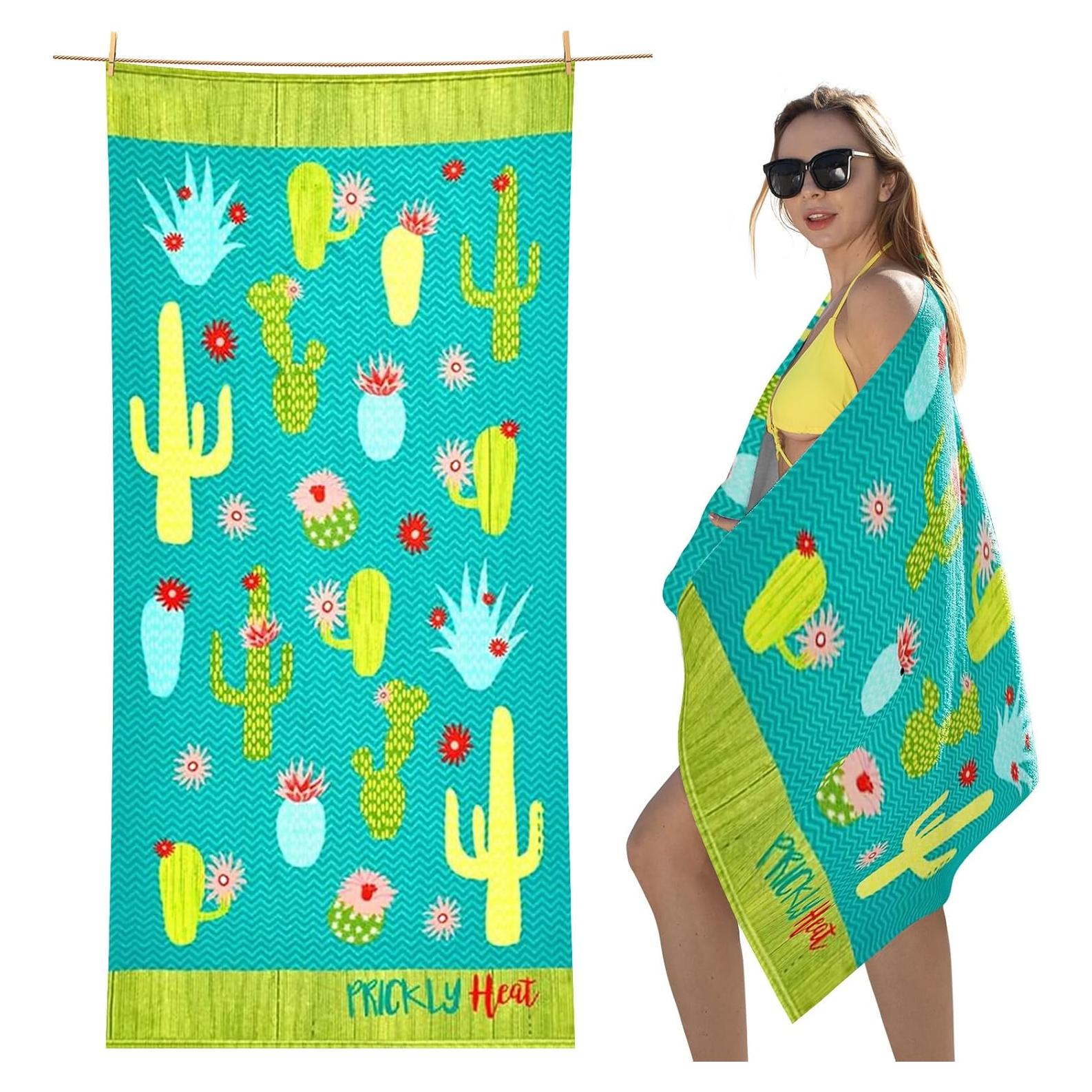 Toalla de Playa Microfibra Cabanana 60x30 Pulgadas Cactus