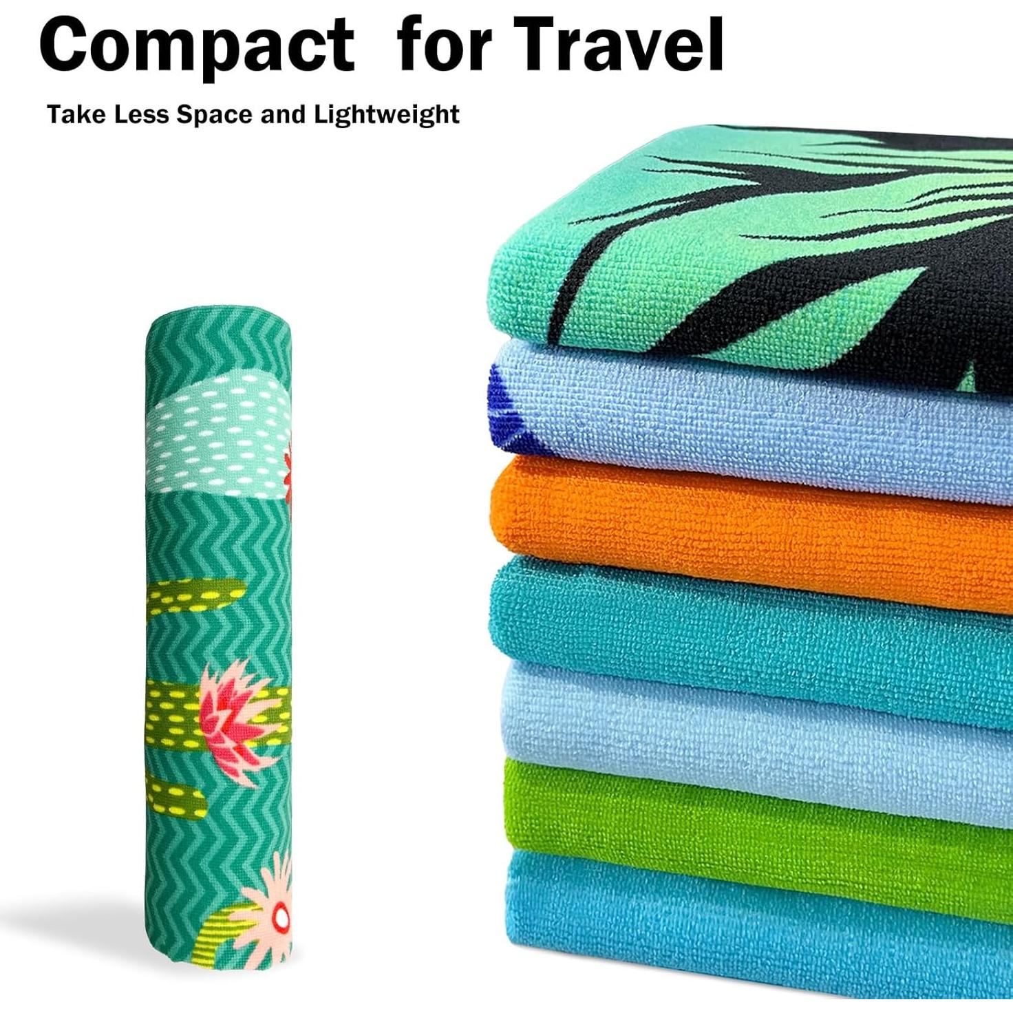 Toalla de Playa Microfibra Cabanana 60x30 Pulgadas Cactus