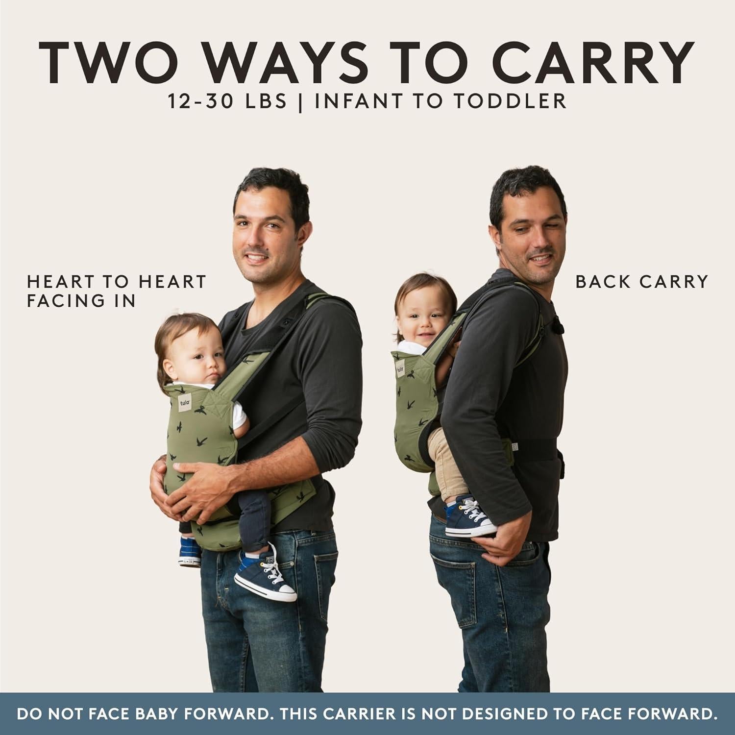 Transportador de Bebé Baby Tula Lite Ripstop Azul Acero 0.49 kg