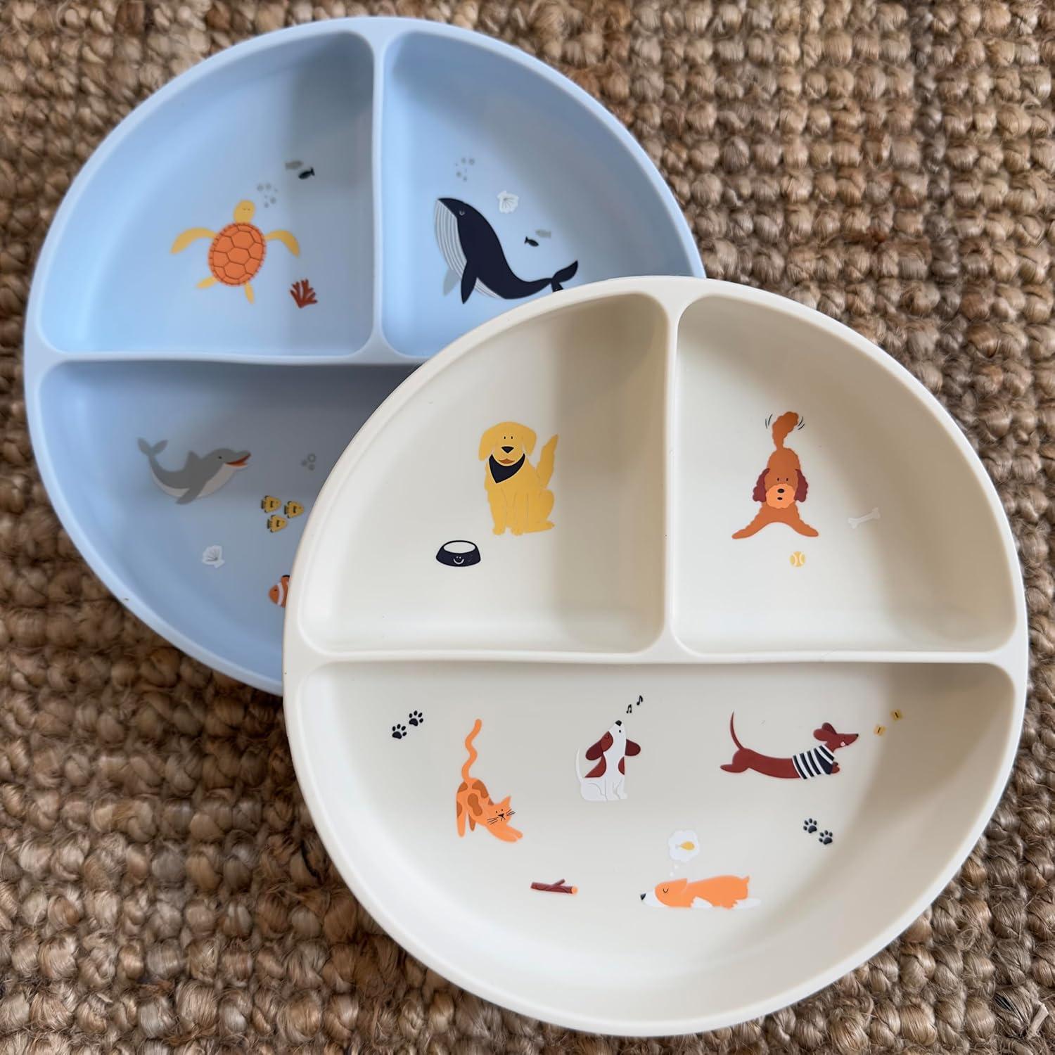 Plato de Silicona Antideslizante Studio Merveille Beige 18.4cm