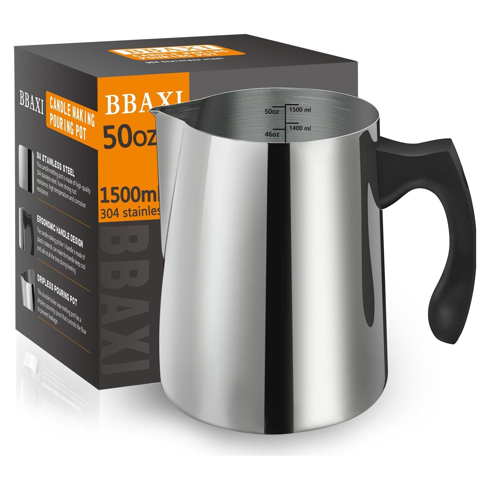 Olla para Verter Velas BBAXI 1500ml Acero Inoxidable