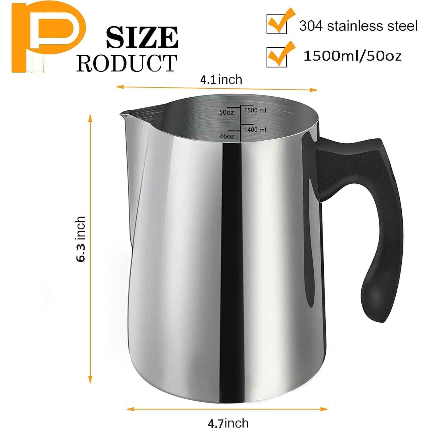 Olla para Verter Velas BBAXI 1500ml Acero Inoxidable