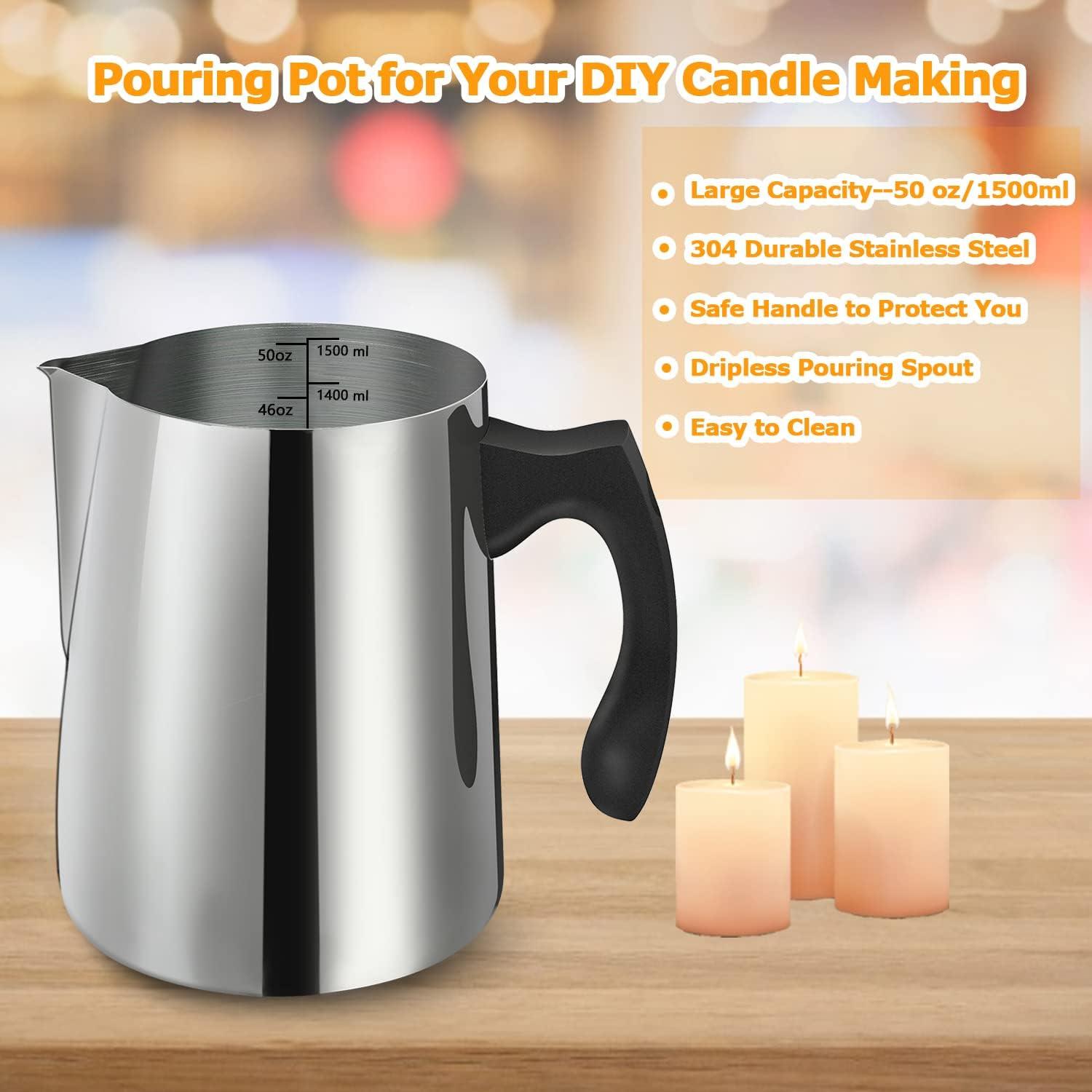 Olla para Verter Velas BBAXI 1500ml Acero Inoxidable