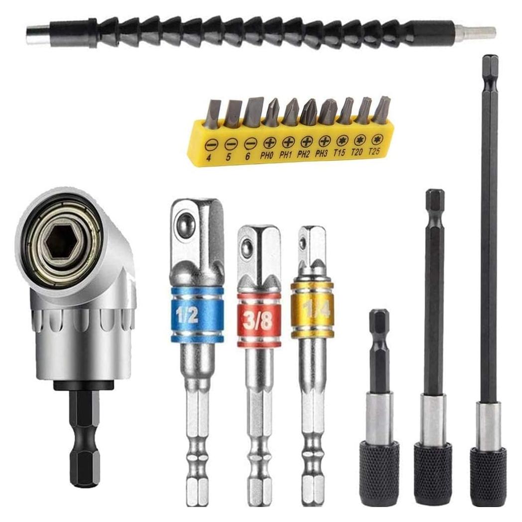 Juego de Extensión de Broca Flexible FOUUA 29cm 105°