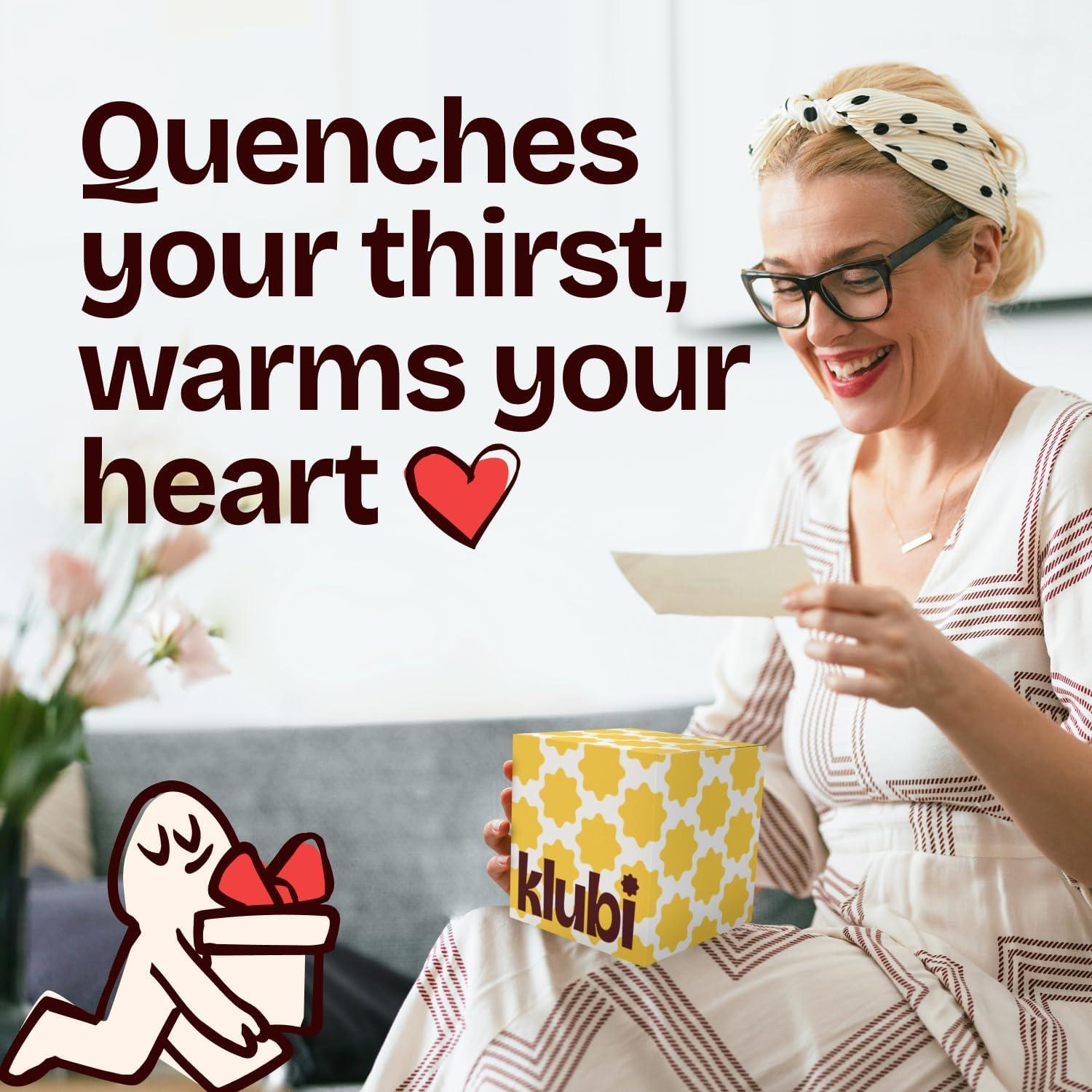 Taza de Viaje KLUBI 14oz Negra Aislada para Hombres