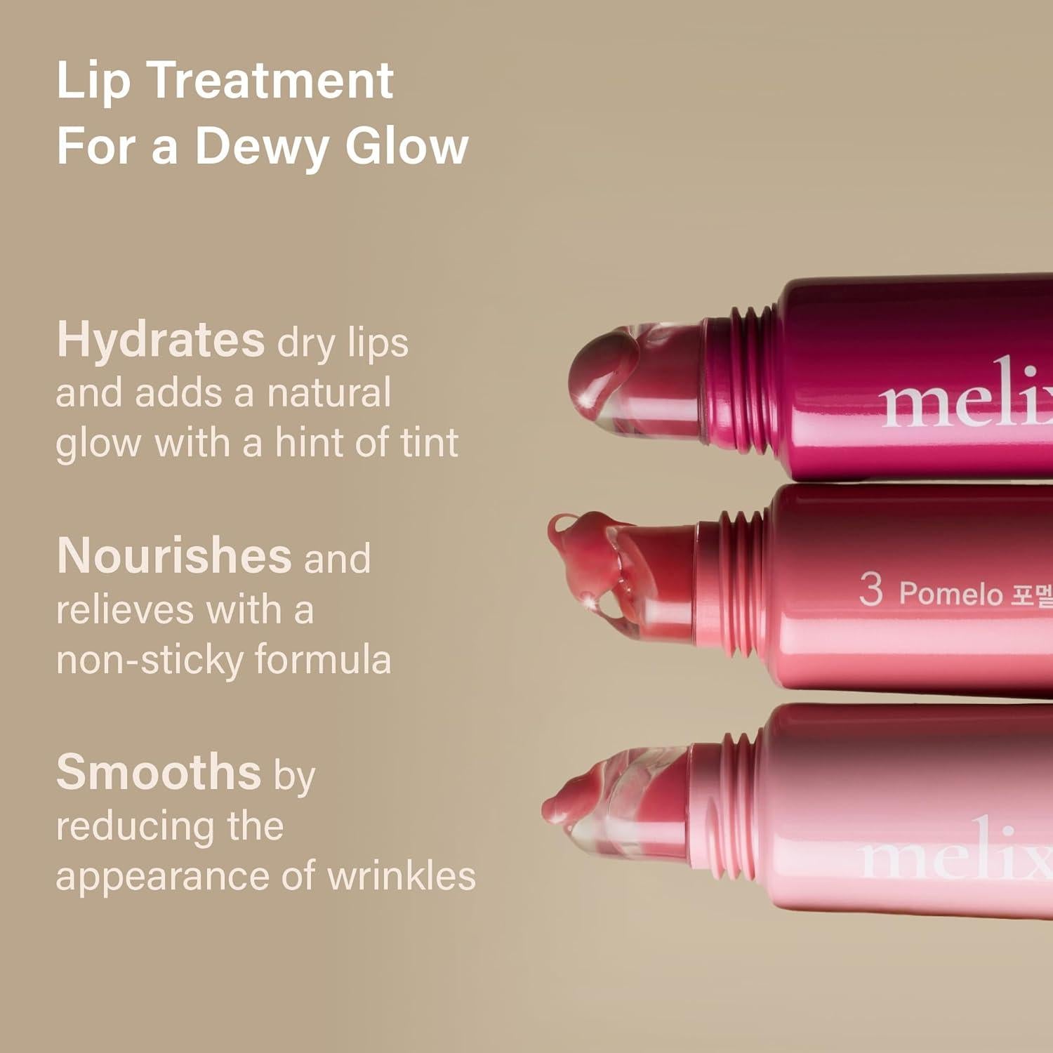 Bálsamo Labial Hidratante Melixir 15g - Colágeno Vegano Rosa