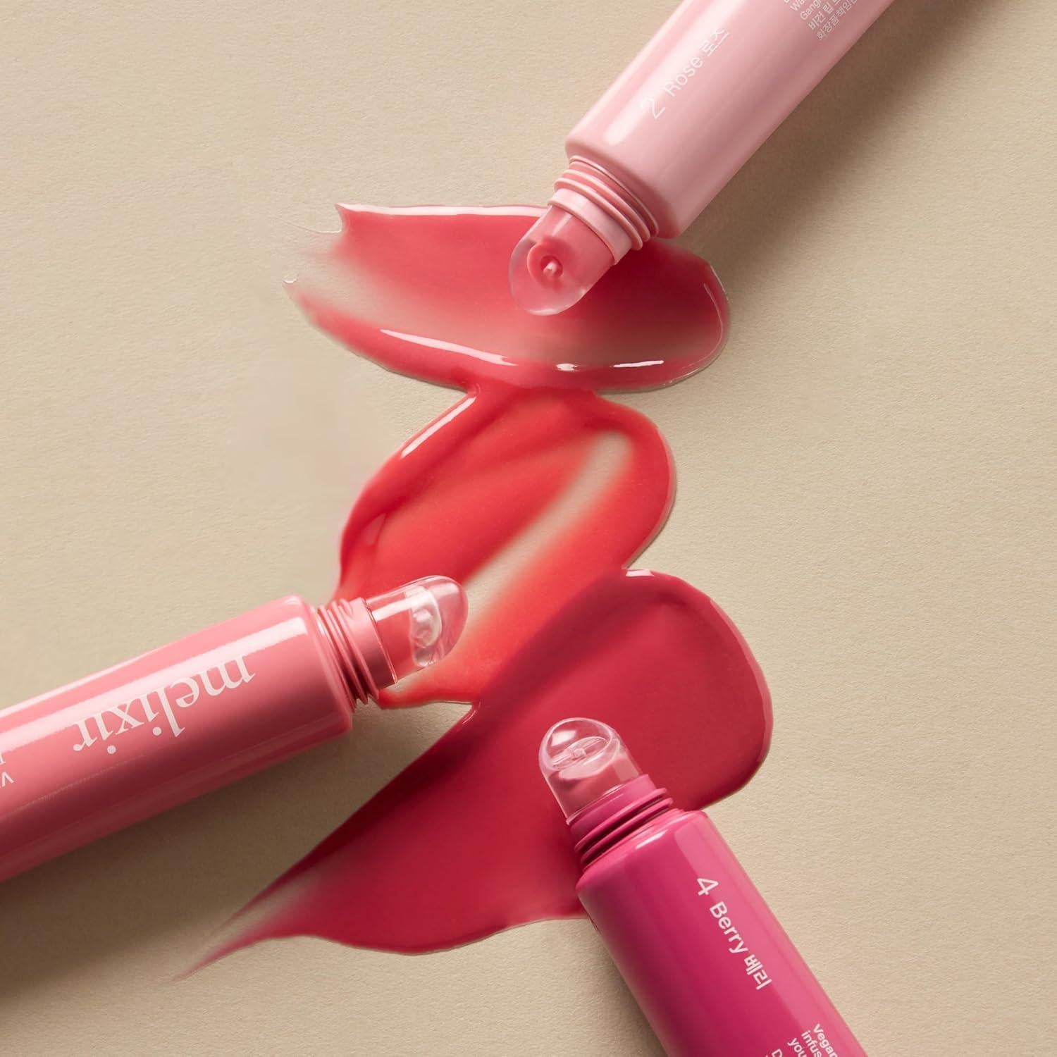 Bálsamo Labial Hidratante Melixir 15g - Colágeno Vegano Rosa