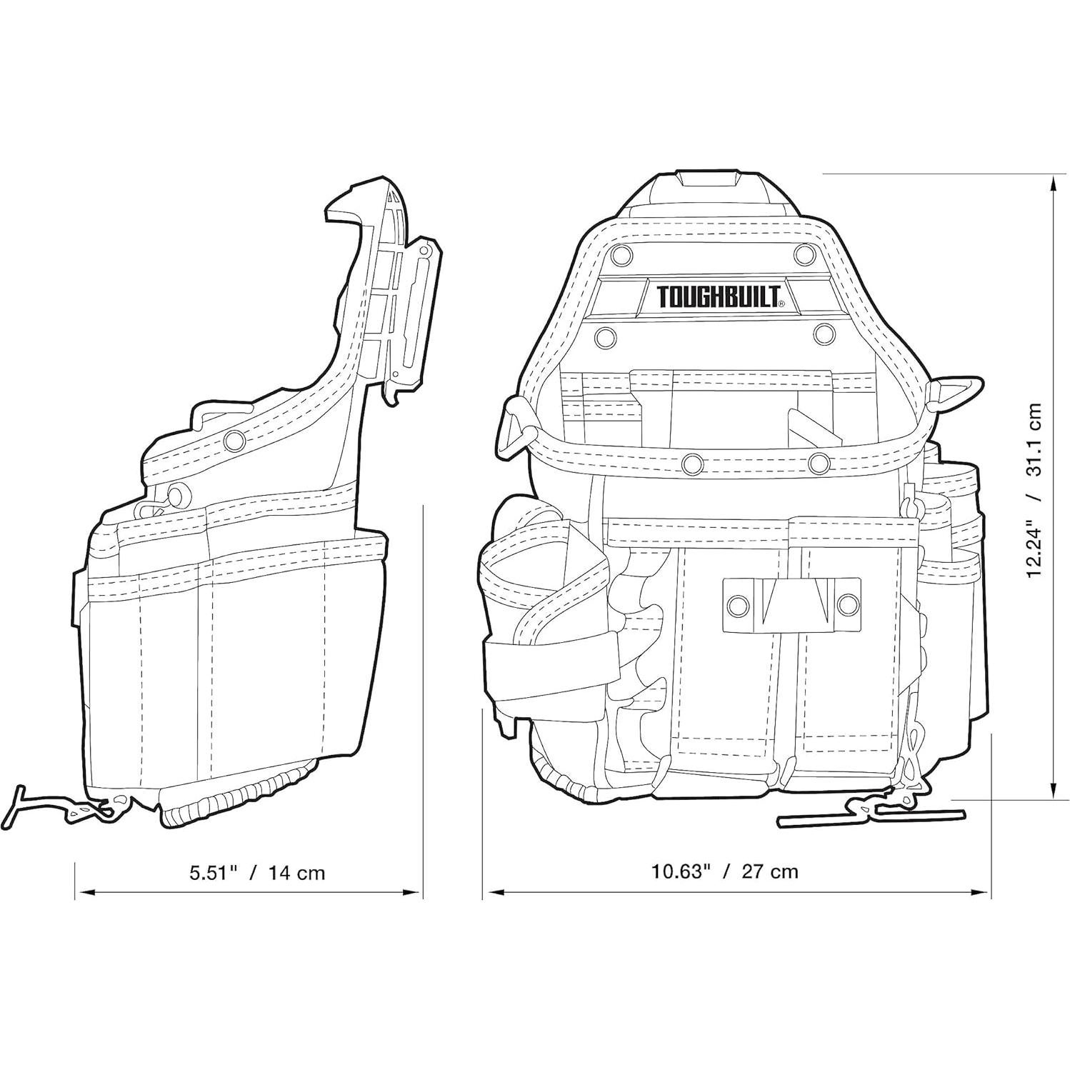 Bolsa de Herramientas ToughBuilt TB-CT-34 para Electricistas