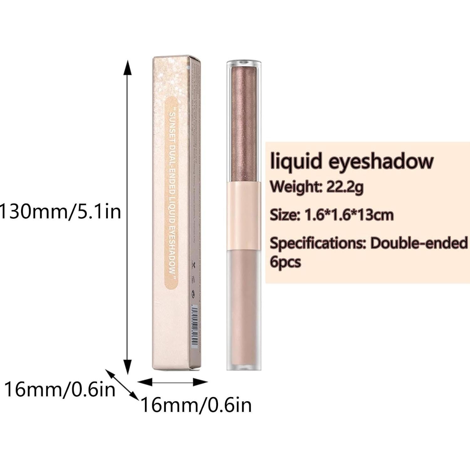 Sombra de Ojos Líquida Mate y Brillo MiaSarah - Marrón Rosado