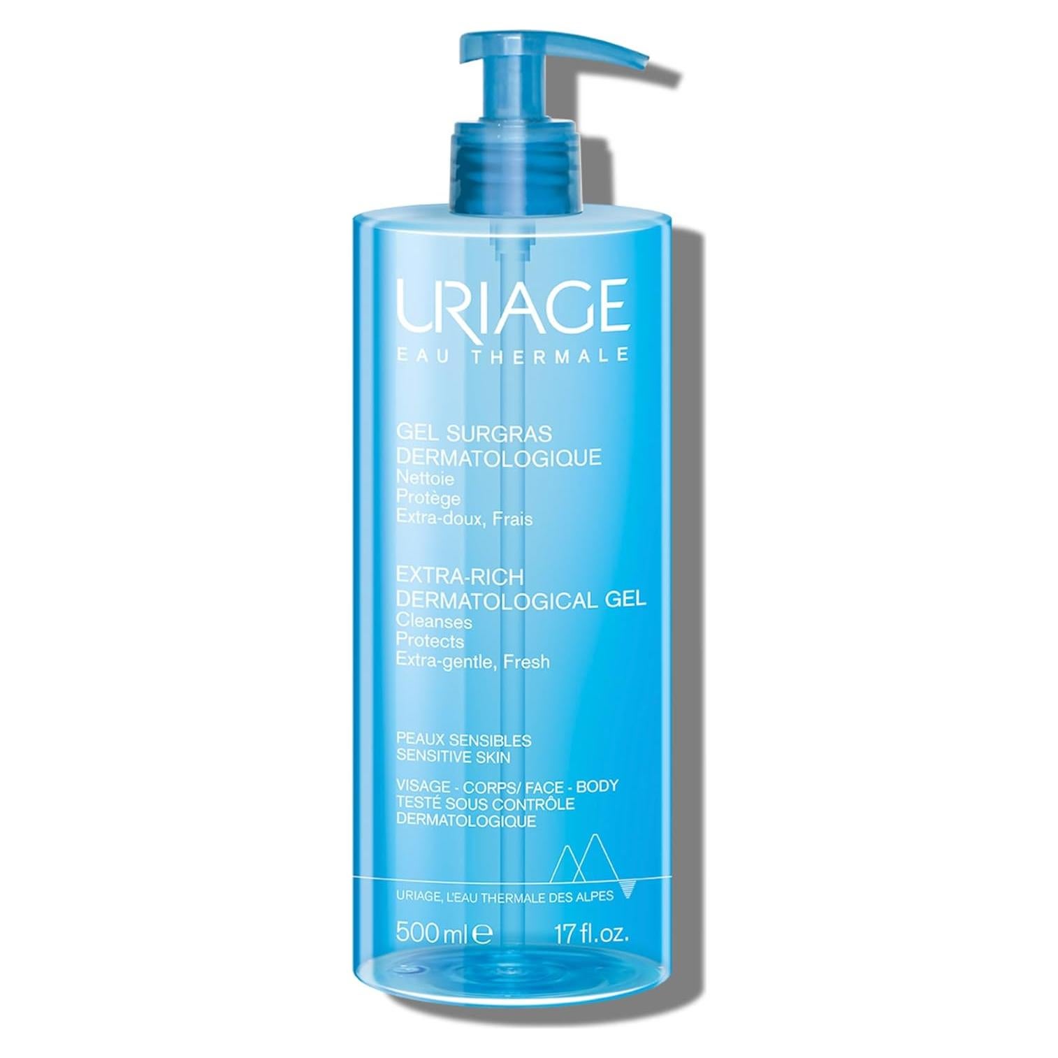 URIAGE Gel Dermatológico Extra-Rico 500ml para Piel Sensible