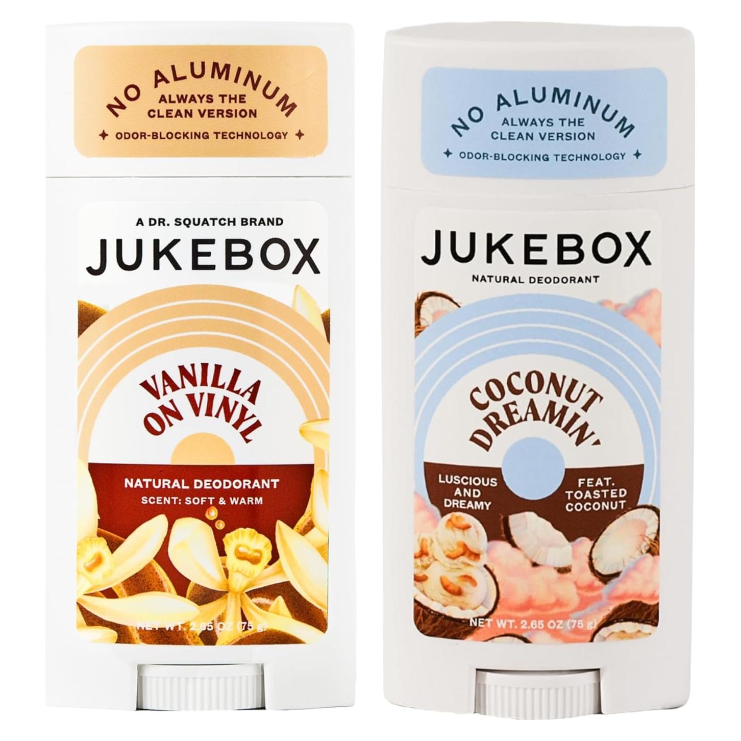 Desodorante Natural Jukebox Dr. Squatch 75g - Coco y Vainilla