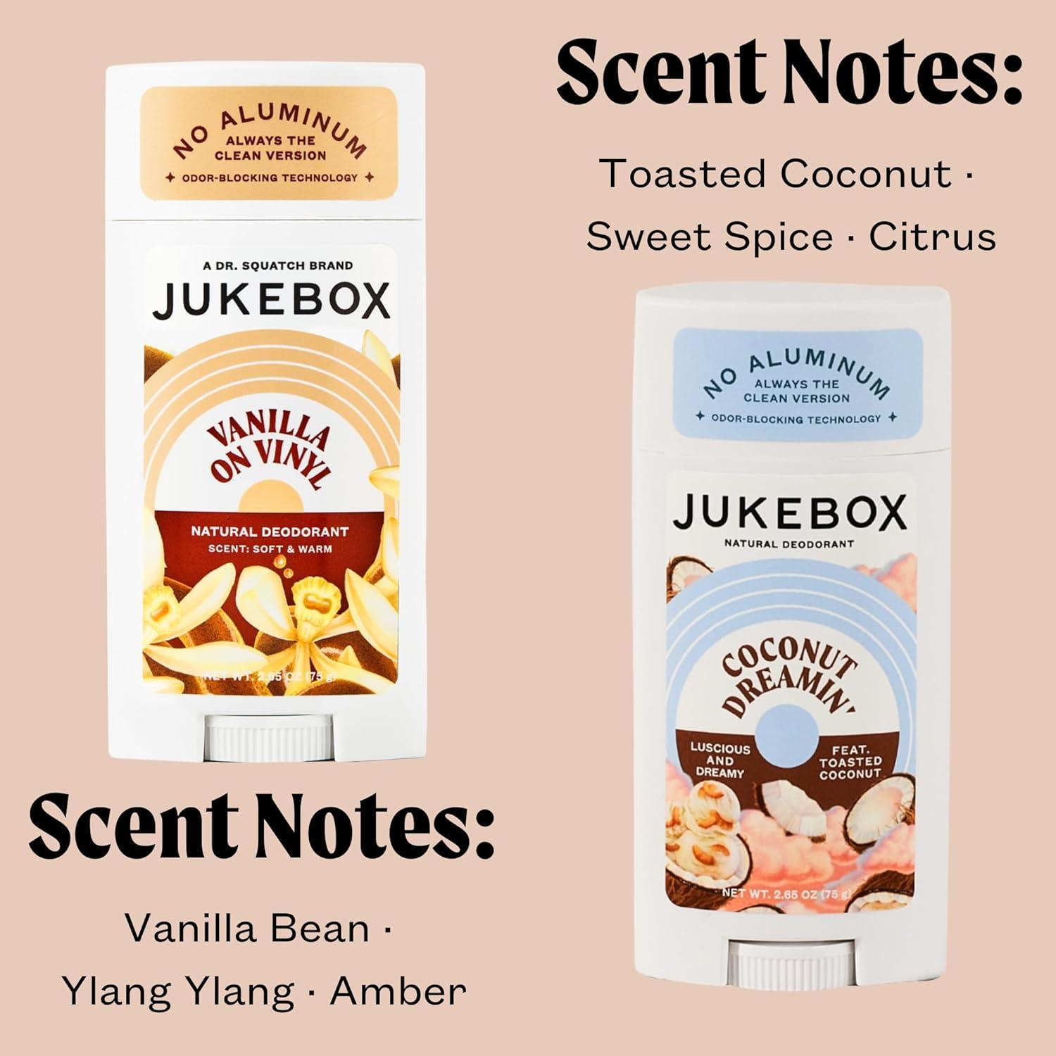 Desodorante Natural Jukebox Dr. Squatch 75g - Coco y Vainilla