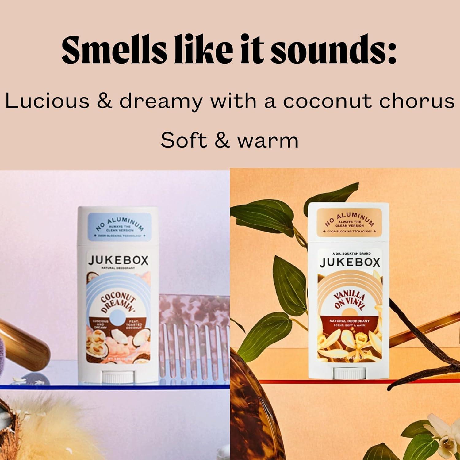 Desodorante Natural Jukebox Dr. Squatch 75g - Coco y Vainilla