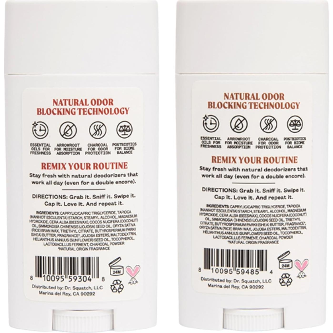 Desodorante Natural Jukebox Dr. Squatch 75g - Coco y Vainilla