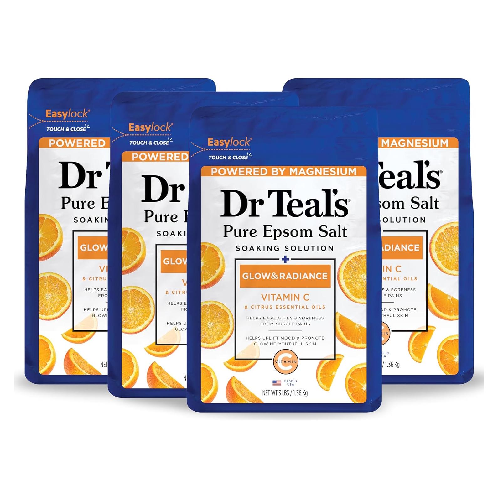 Baño de Sal Epsom Puro Dr Teal's 1.36 kg con Vitamina C