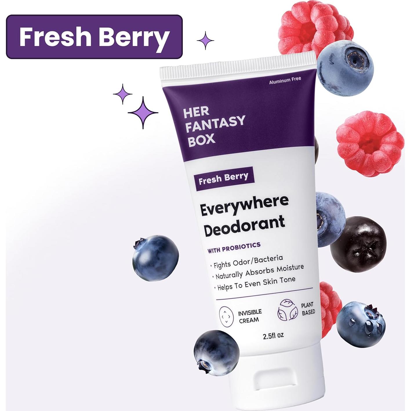 Desodorante Natural Caja de Fantasía con Probioticos - Aroma Baya