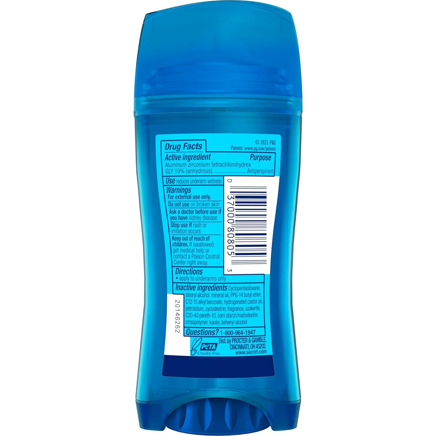 Desodorante Antitranspirante Secret Outlast 74g - Protección 72h