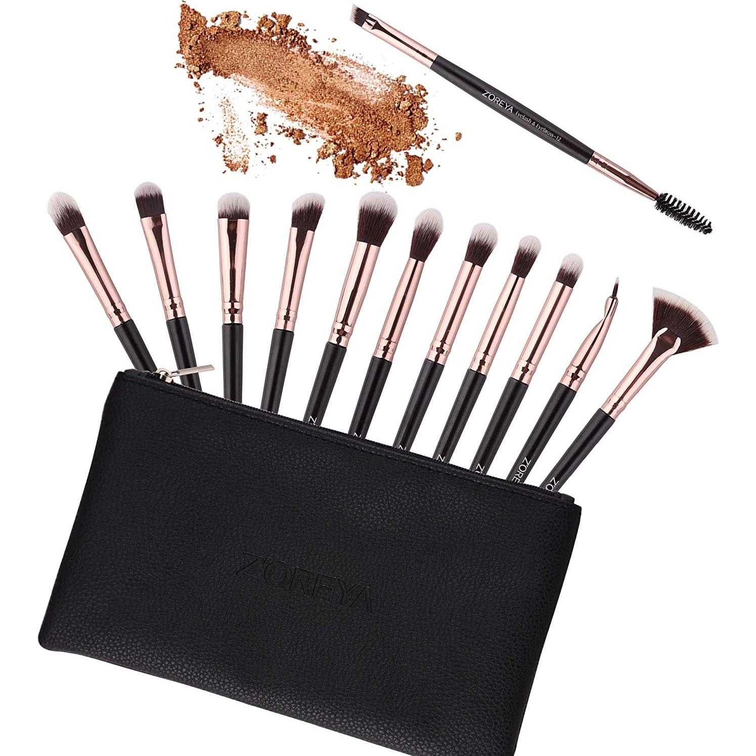 Conjunto de Pinceles de Maquillaje para Ojos Z'OREYA 12 Pcs
