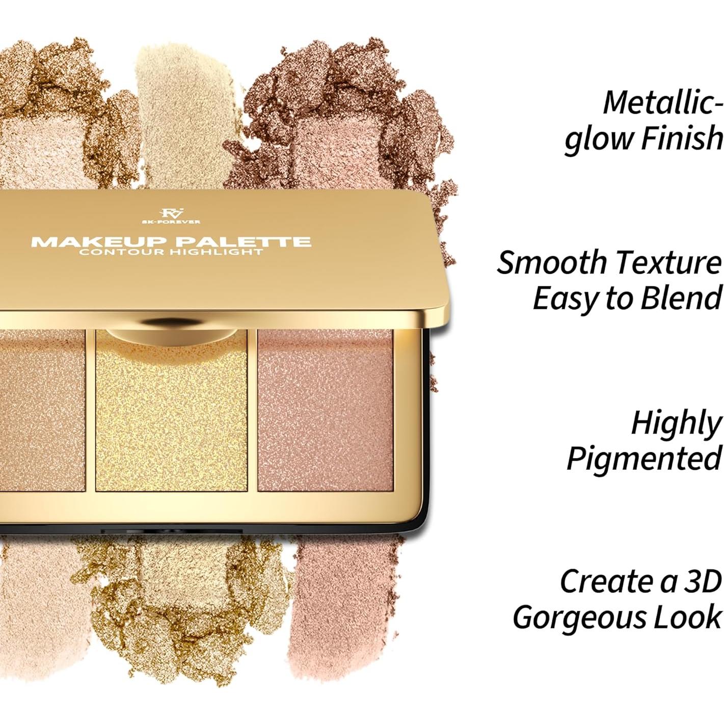 Paleta de Iluminador Multiusos FV 9.62g - Acabado Metálico