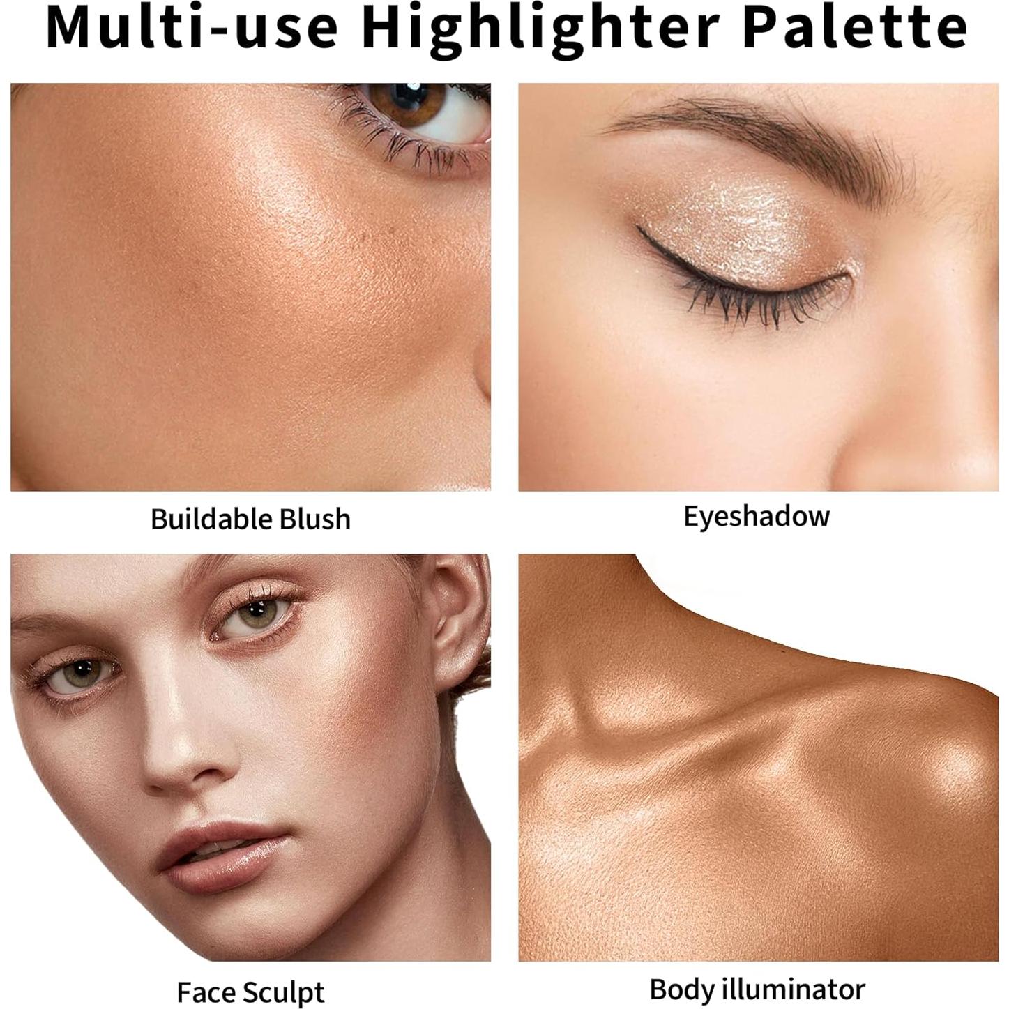 Paleta de Iluminador Multiusos FV 9.62g - Acabado Metálico