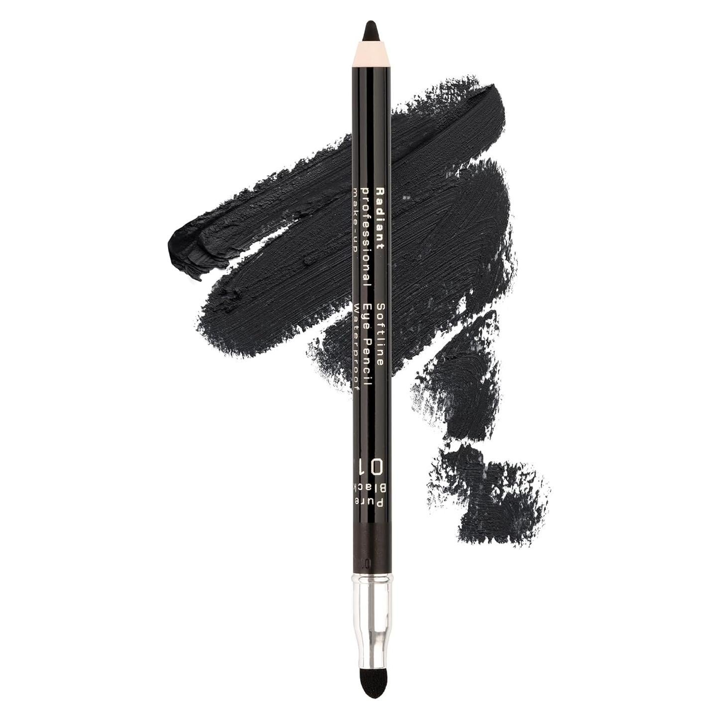 Lápiz de Eyeliner Negro Impermeable Radiant - Larga Duración