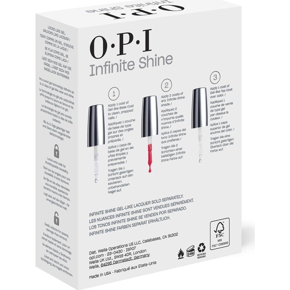 Esmalte de Uñas OPI Infinite Shine Base y Top Coat 2PC
