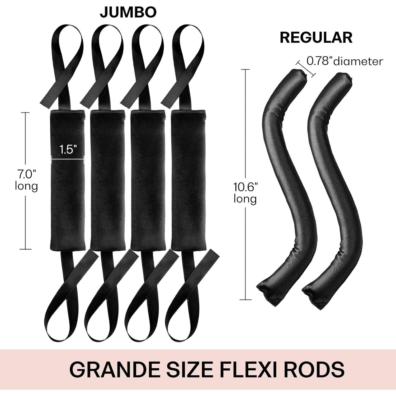 Rulos de Pelo Sin Calor Lanzhire HDJ-001, 20x14.5cm, Negro