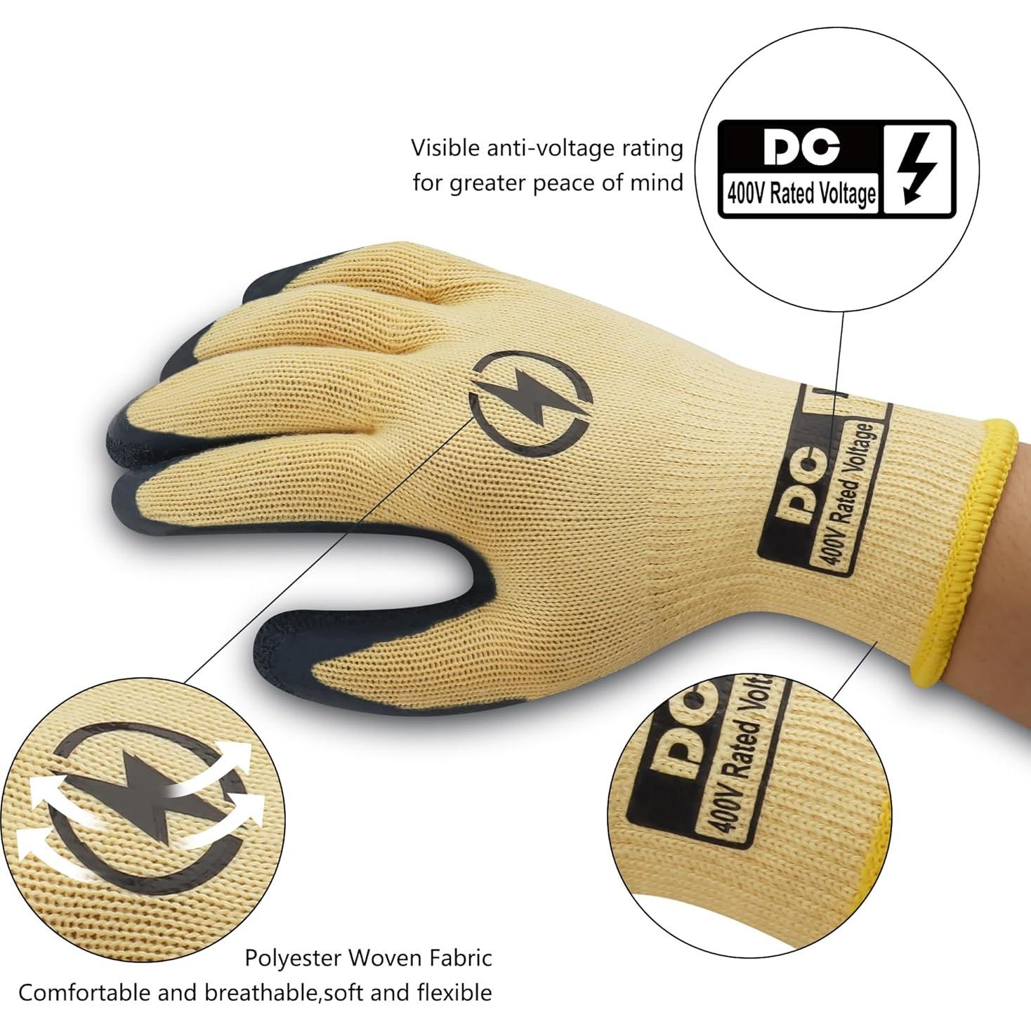 Guantes de Electricista Aislados 400V DongChu - Antideslizantes