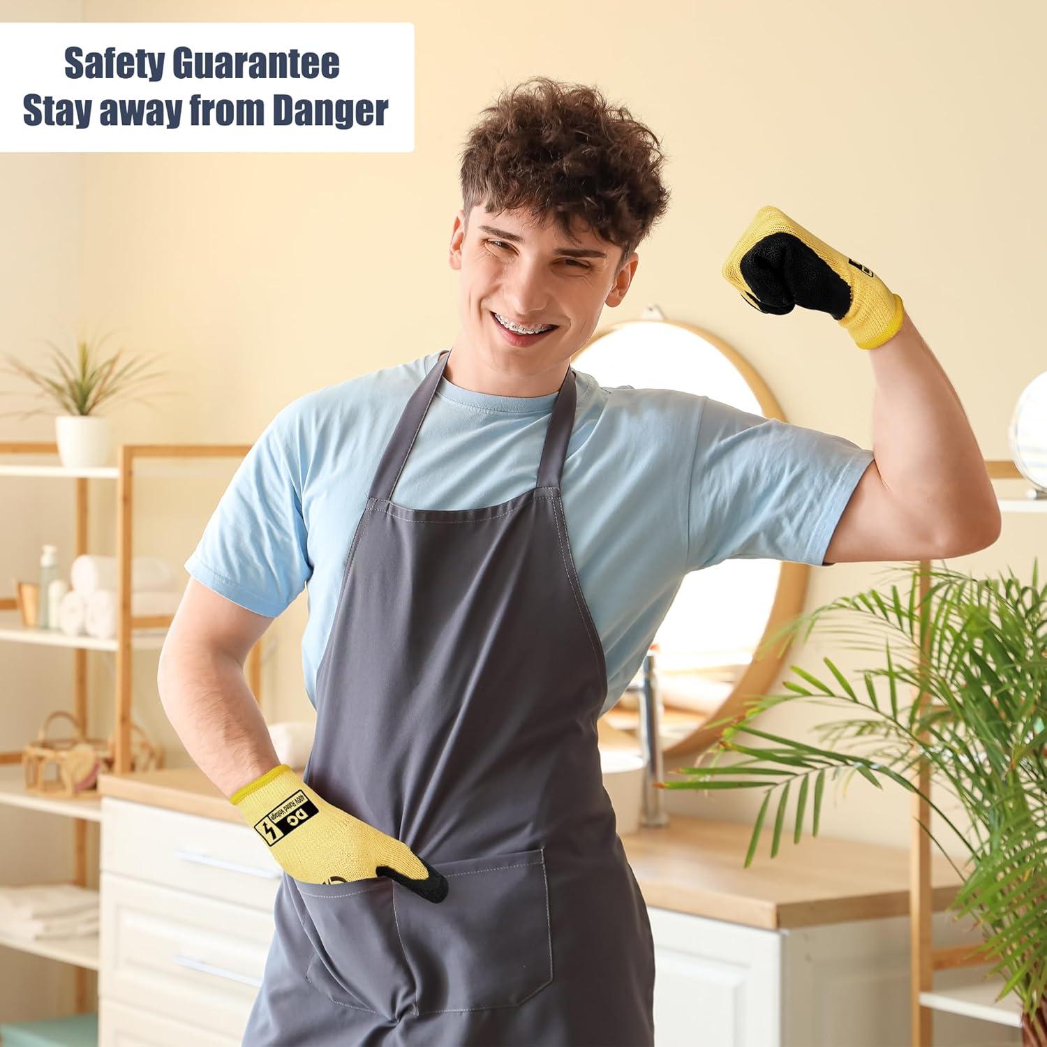 Guantes de Electricista Aislados 400V DongChu - Antideslizantes