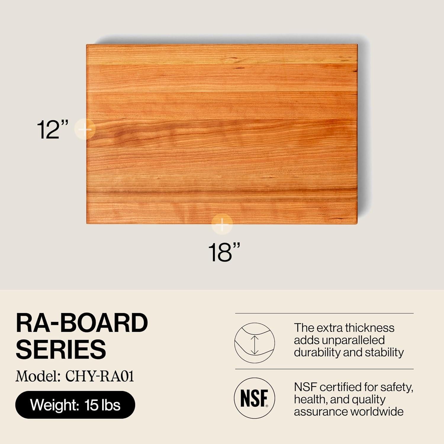 Tabla de Cortar Rectangular John Boos RA-Board 45.72x30.48 cm Madera Cereza