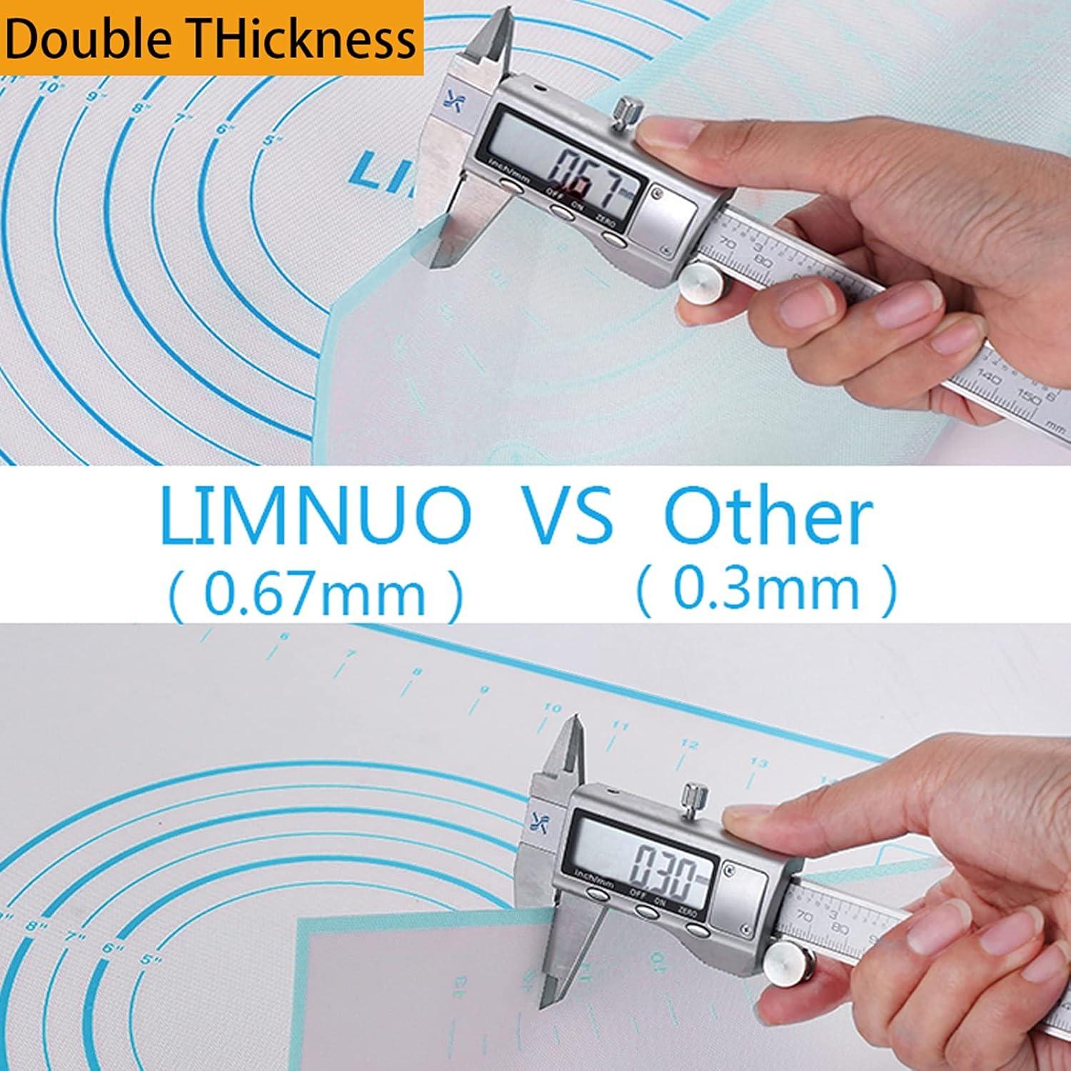 Alfombrilla de Hornear de Silicona LIMNUO 30x40 cm Antiadherente