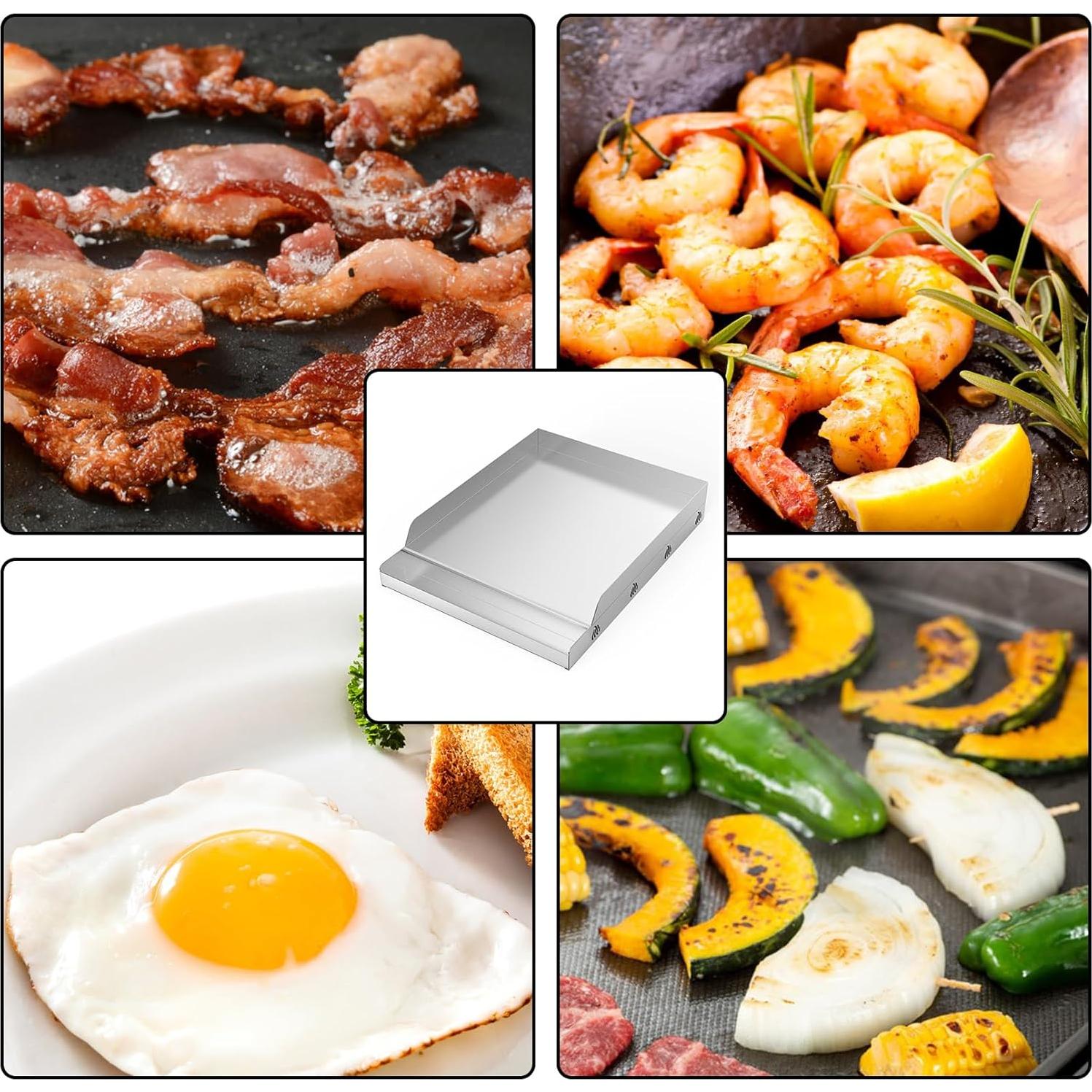 Plancha de Acero Inoxidable Onlyfire para BBQ 31.75x40.64 cm