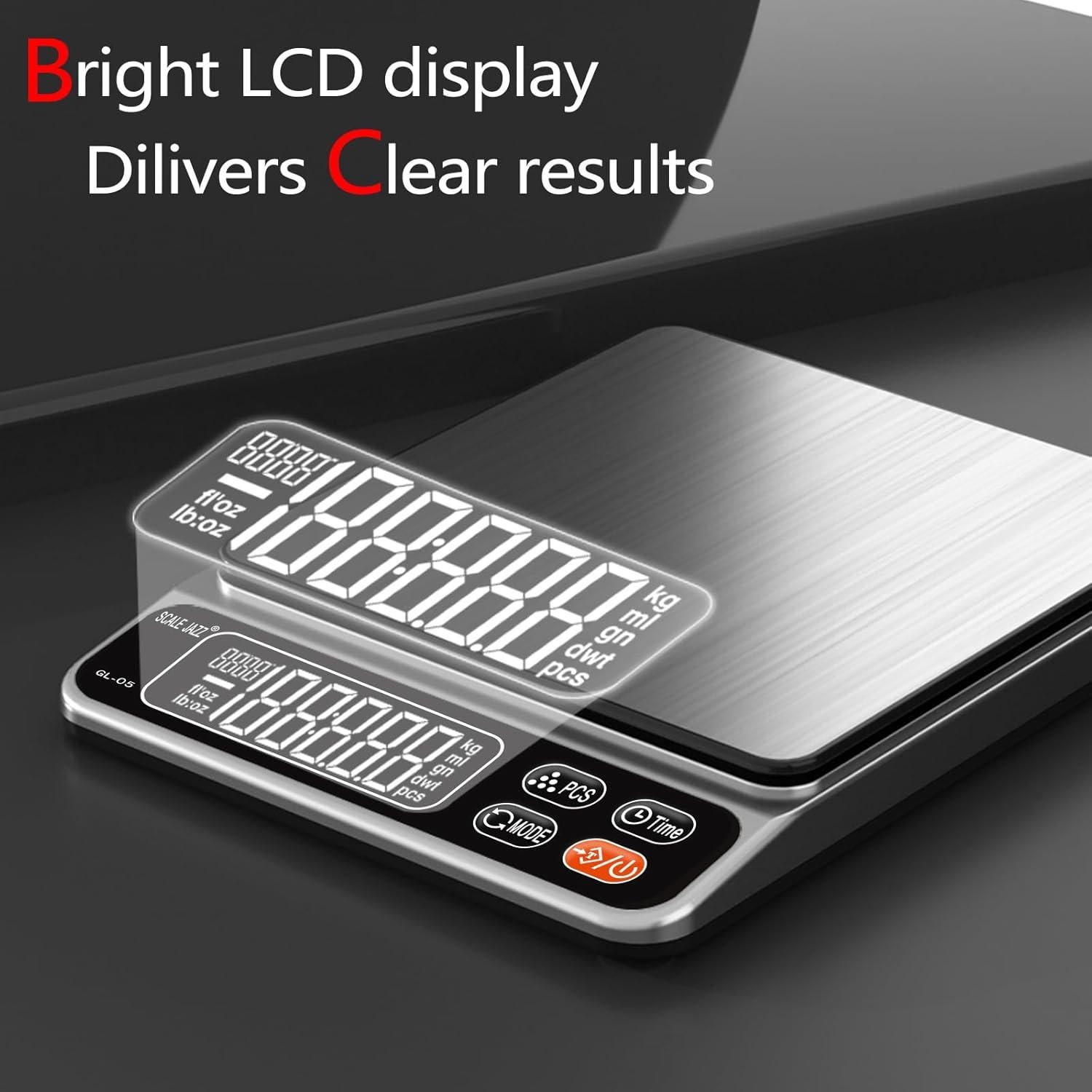 Báscula de Cocina Digital GAN LIN 5kg Alta Precisión 0.1g