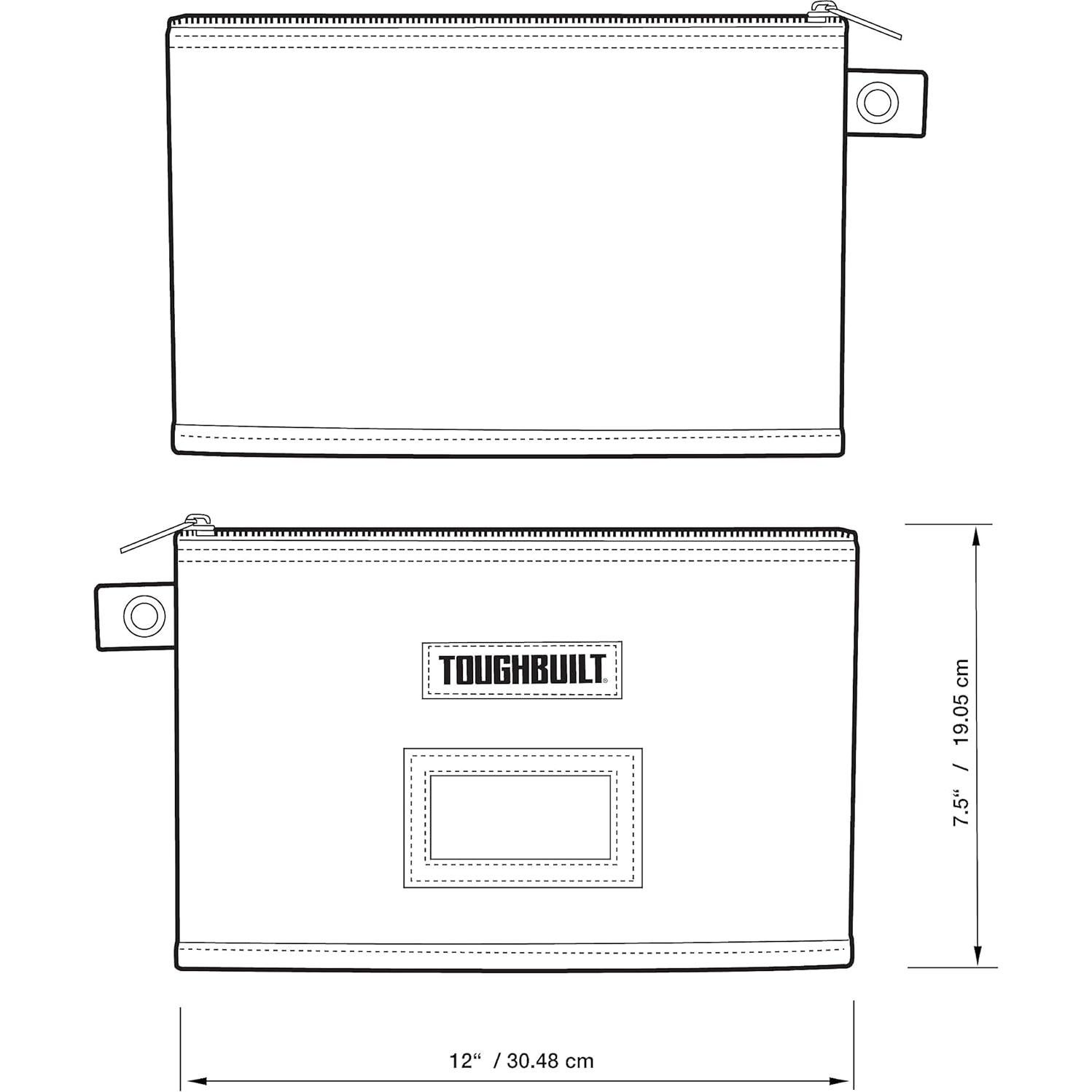 Bolsa de Documentos ToughBuilt TB-95-12 30.48 cm Negra