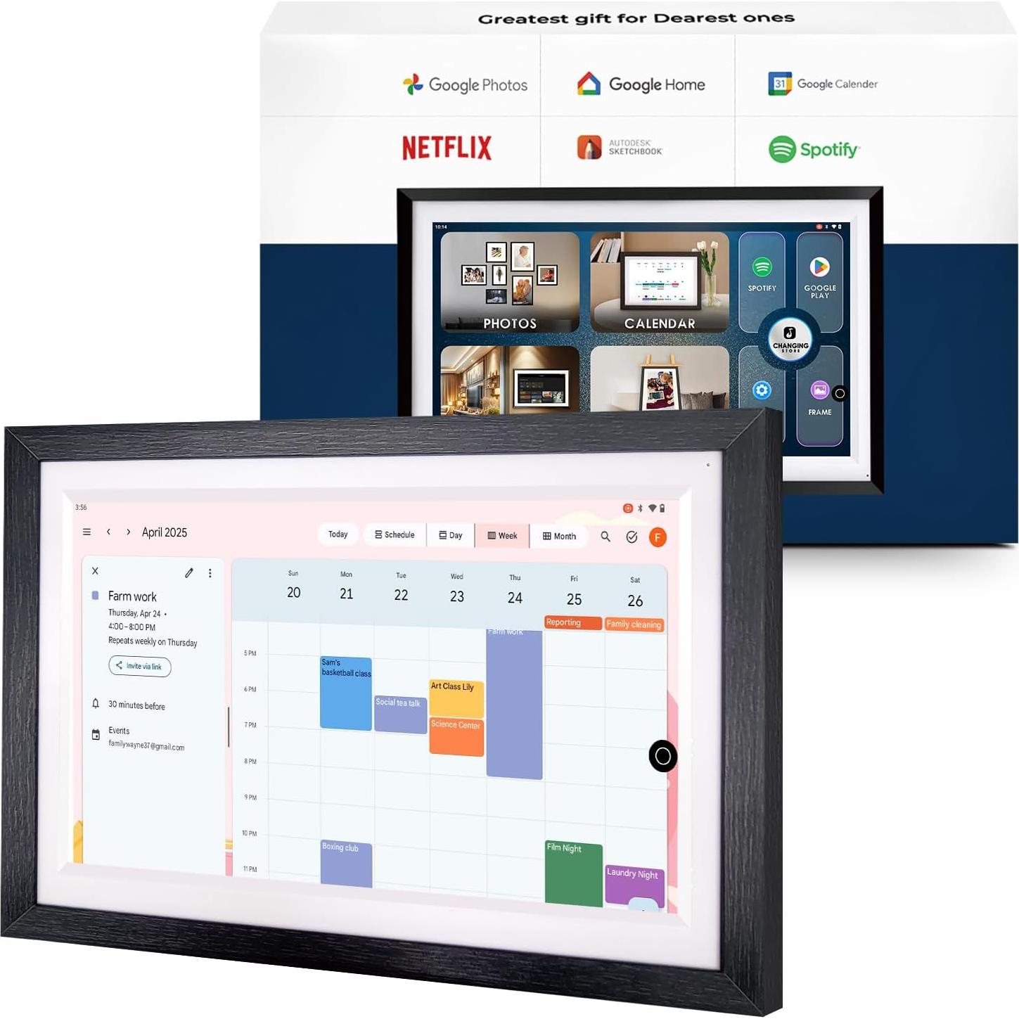 Pantalla Inteligente 15.6" Changing F16 Madera de Nuez Táctil