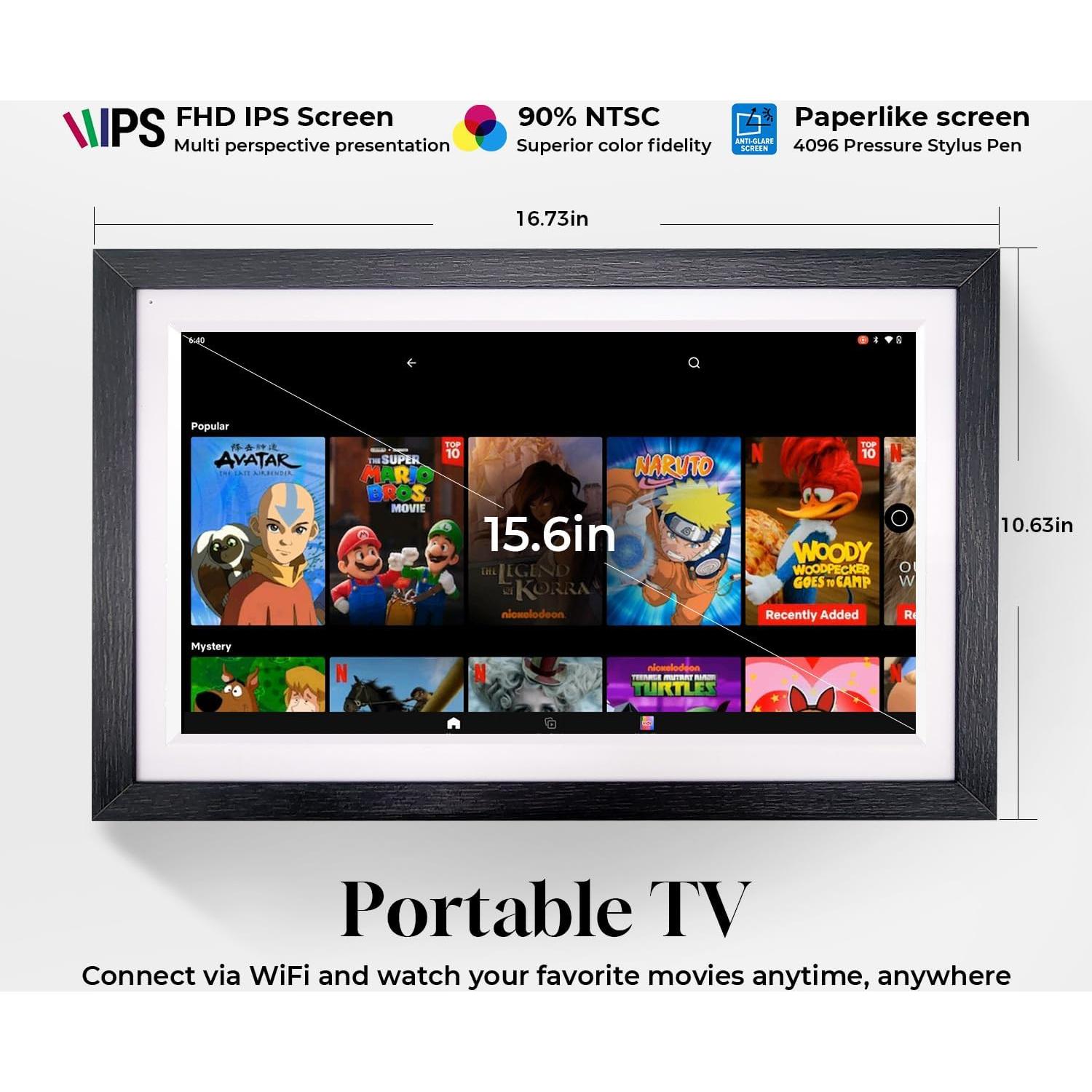 Pantalla Inteligente 15.6" Changing F16 Madera de Nuez Táctil