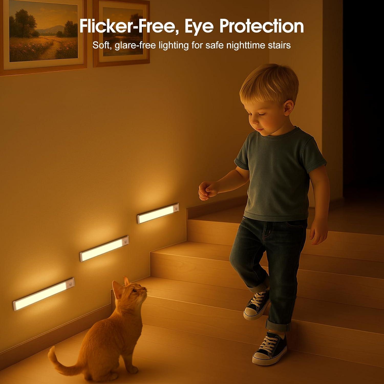 Luces Bajo Gabinete Chasesun 24.4cm LED Inalámbricas 5 Pzas