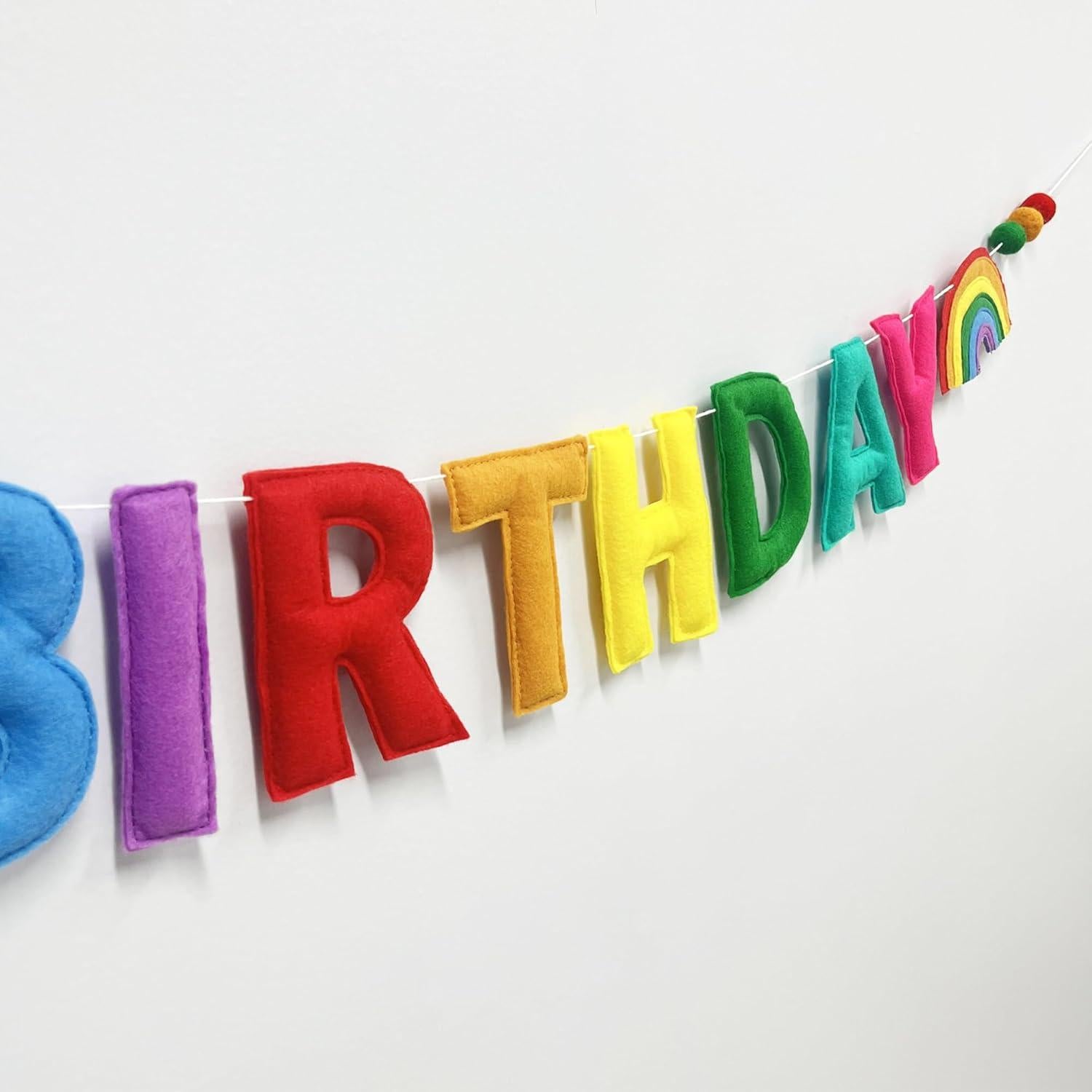 Banner Colorido de Feliz Cumpleaños Arcoíris Pinkblume 1.5m