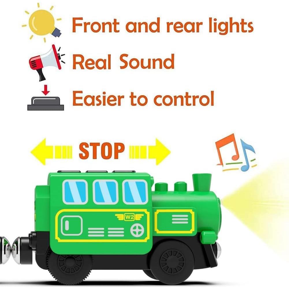 Juego de Tren Eléctrico HYPERLIVING con Control Remoto Verde