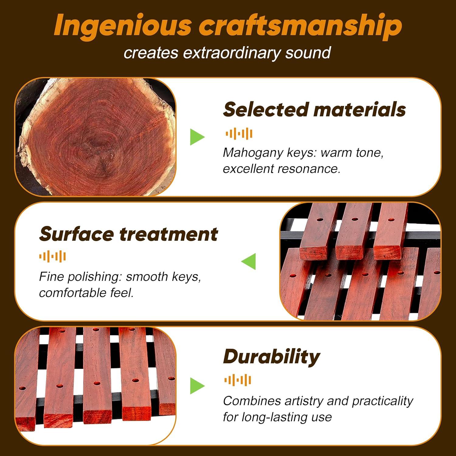 Xilófono Profesional LyricLight 32 Notas Madera con Soporte