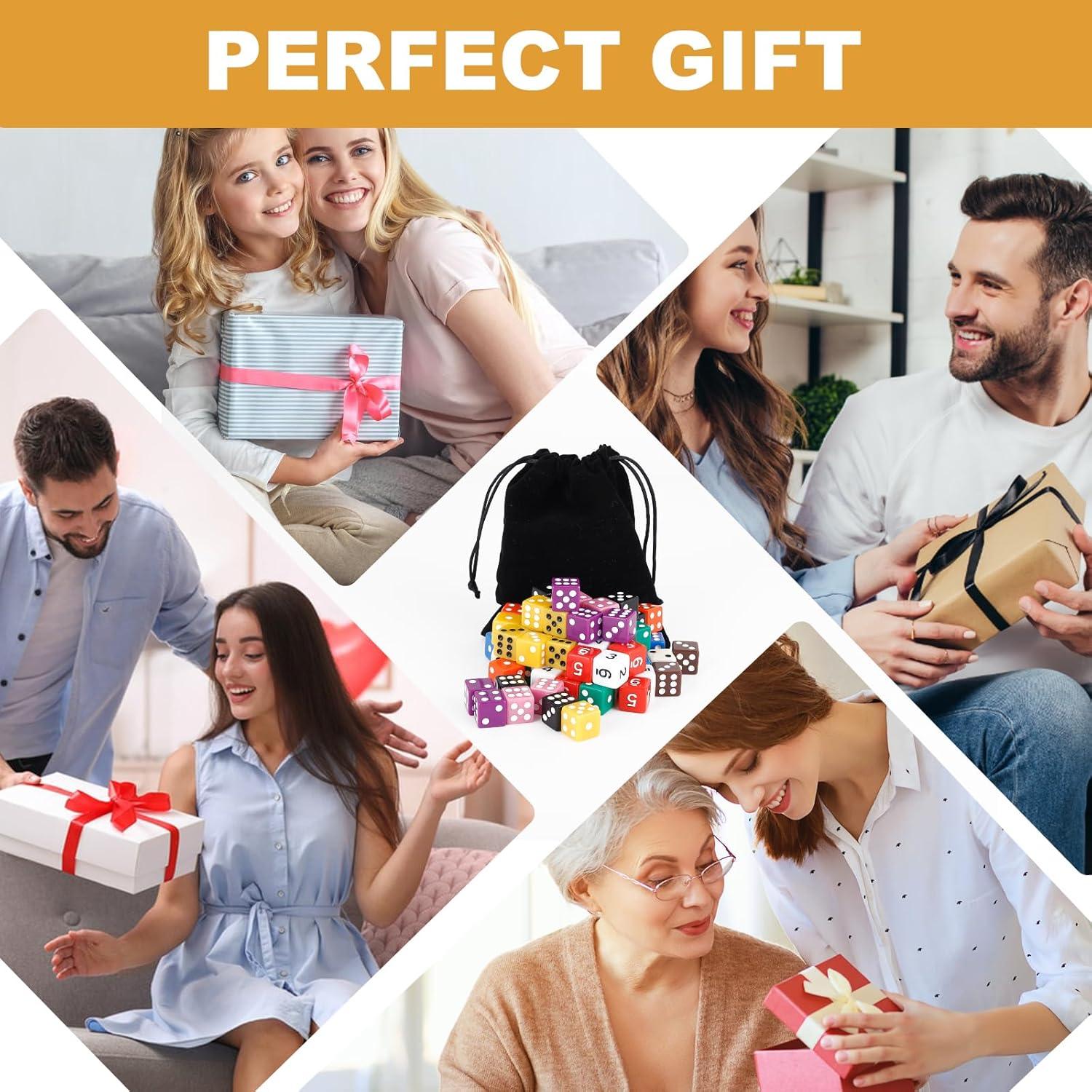 Juego de Dados de Colores Tuiasn 60 Piezas 16mm para Juegos