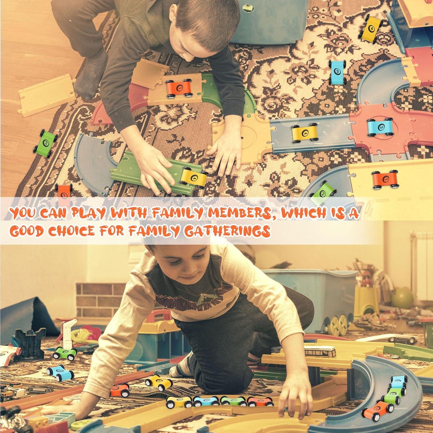 24 Coches de Madera Top Bright para Rampa - Juguete Infantil