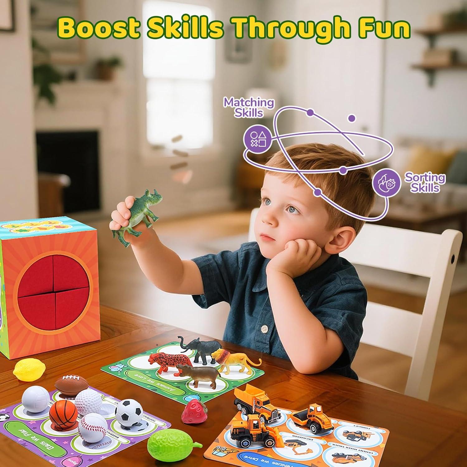 JoyCat Juguetes de Clasificación 24 Piezas para Niños 3-5 Años