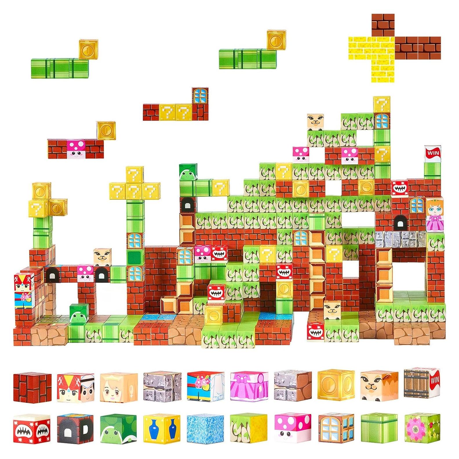 Bloques Magnéticos VEVOR 100 PCS Juguetes Montessori 3+ Años