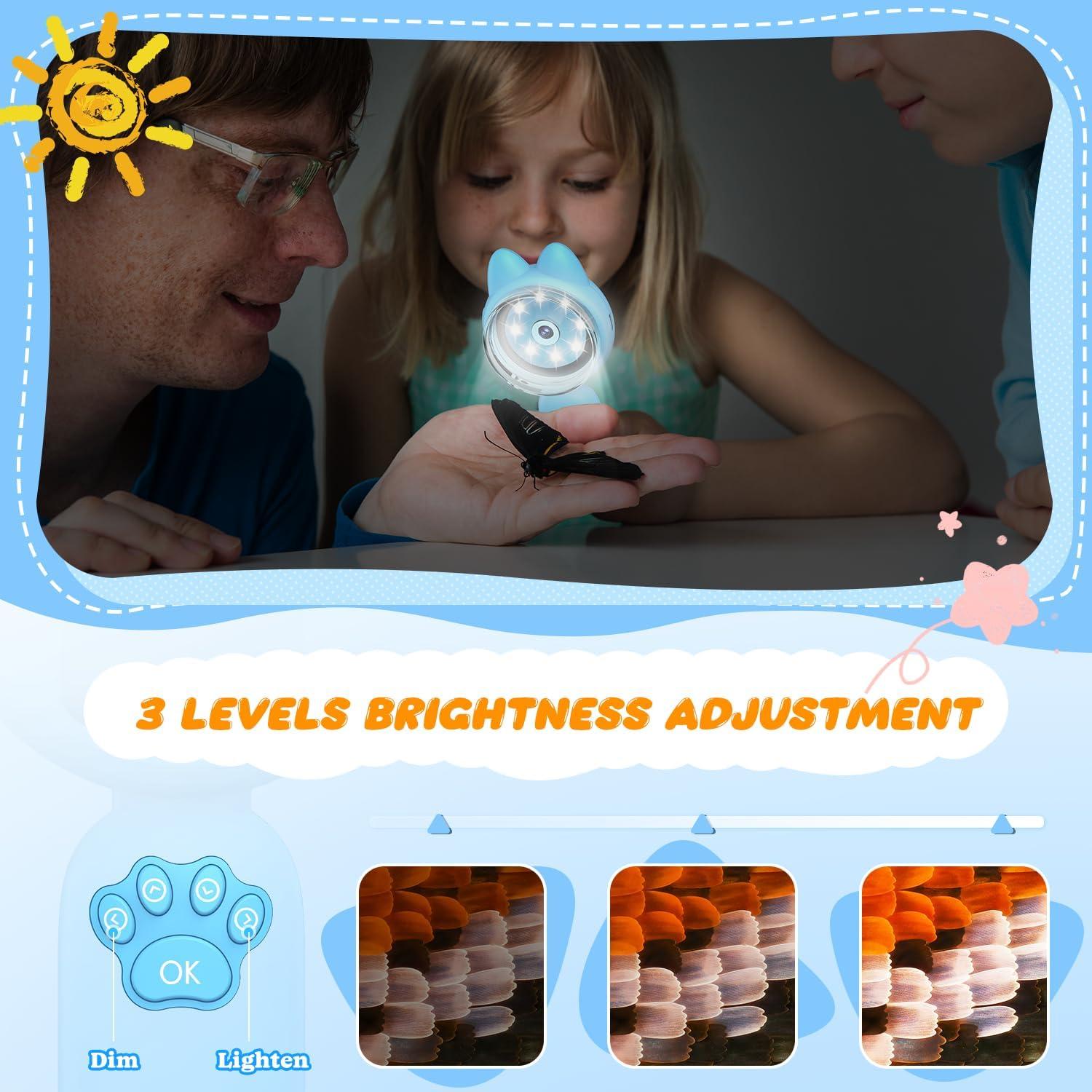 Lupa Electrónica para Niños Leipan 100X con Pantalla LCD 5cm