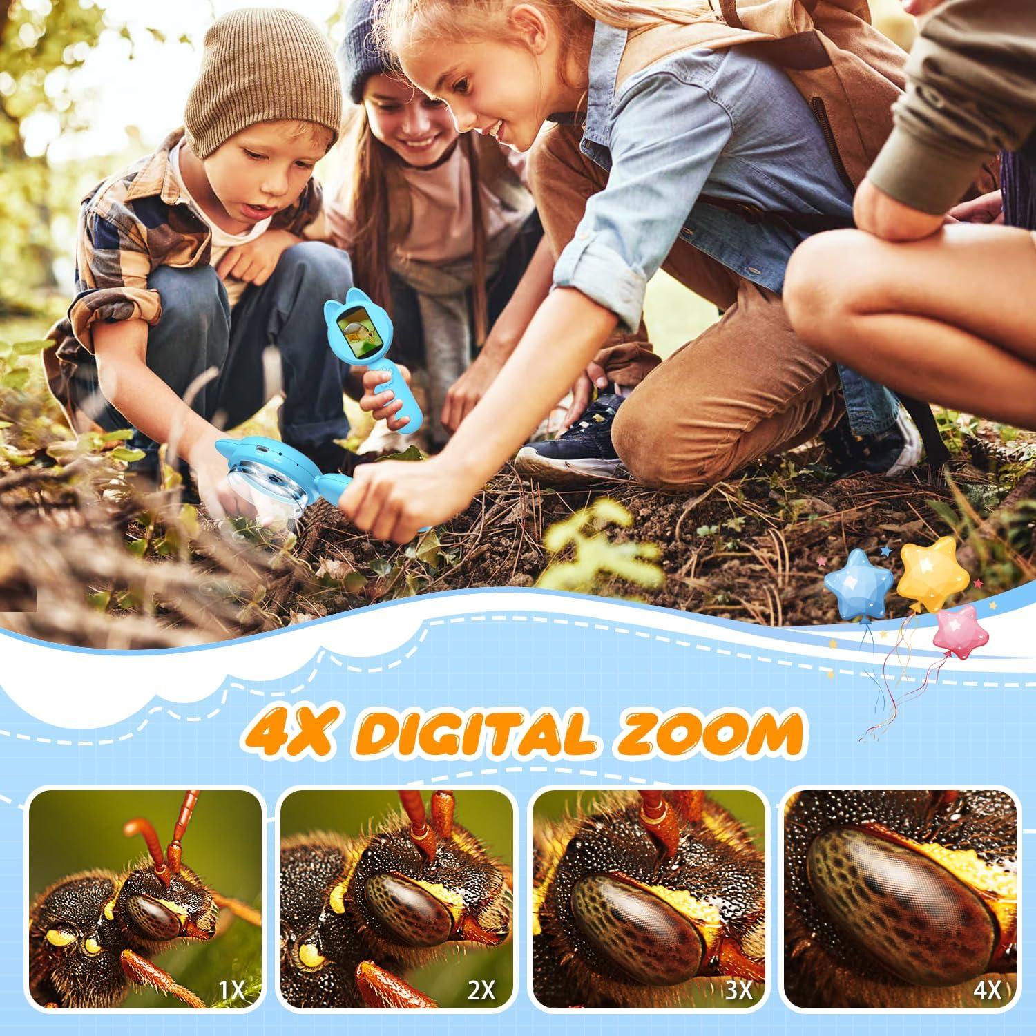 Lupa Electrónica para Niños Leipan 100X con Pantalla LCD 5cm