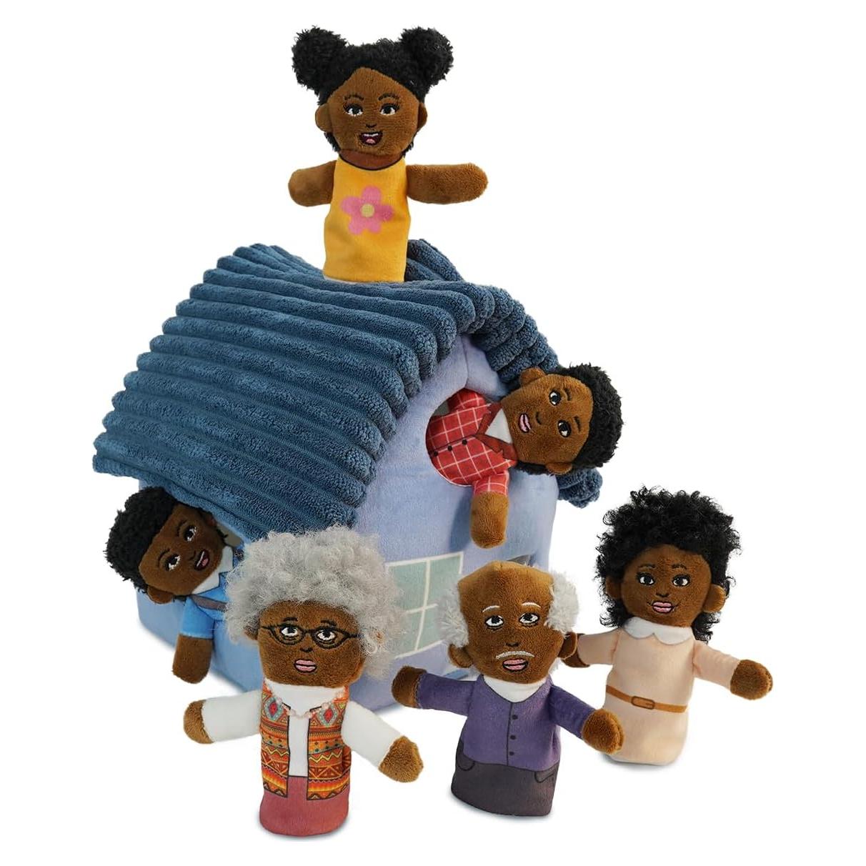 Títeres de Dedo JUSTQUNSEEN 6pcs Mini Peluche Hogar Africano