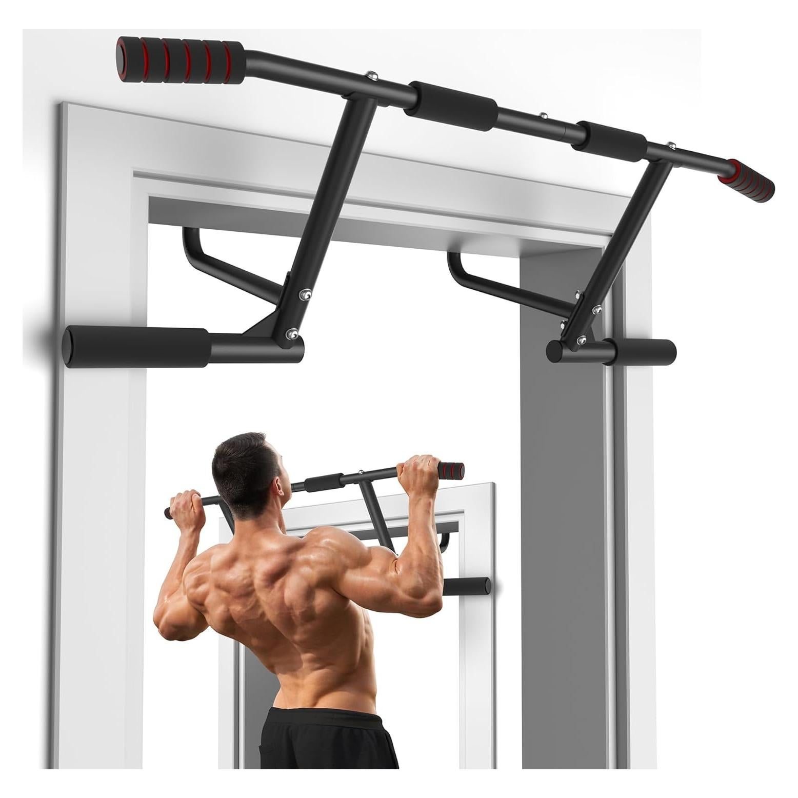 Barra de Dominadas ONETWOFIT OT049102-1 199.58 kg Negra